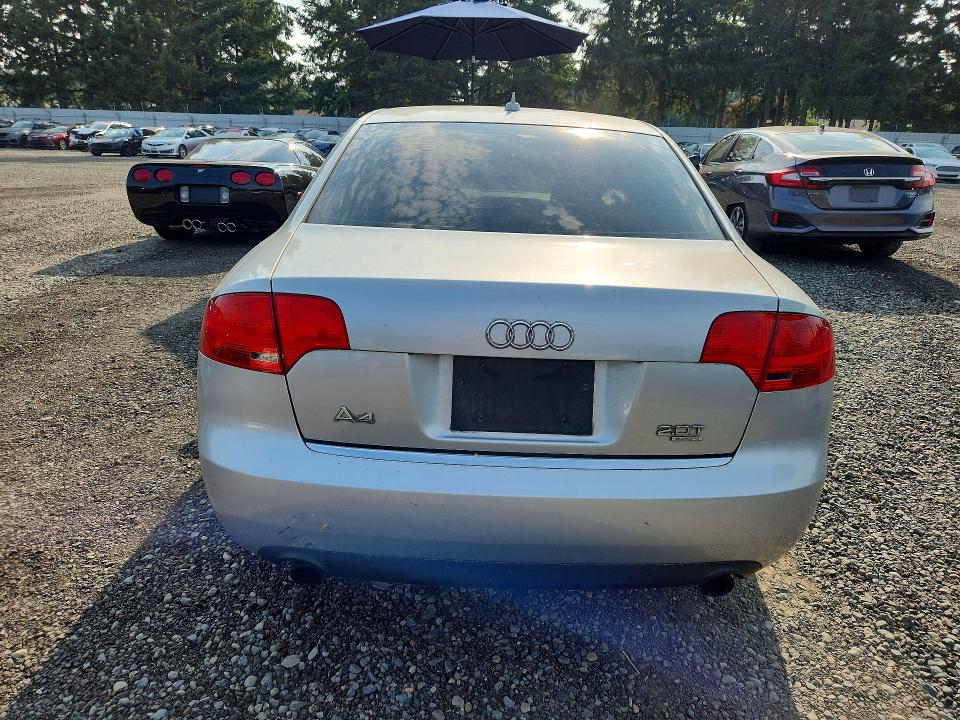 2007 Audi A4 VIN WAUDF78E97A201311 COPART salvage auction — FRONT END, Wa - Vehicle Cert Of Ownership-Titl, sold $275 on 2026-07-31 (photo 6)