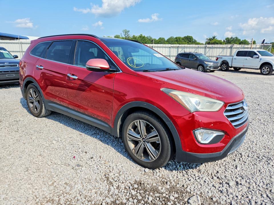 2013 Hyundai Santa fe VIN KM8SR4HF8DU013118 COPART salvage auction — REAR END, Al - Certificate Of Title, sold $2,202 on 2026-08-01 (photo 4)