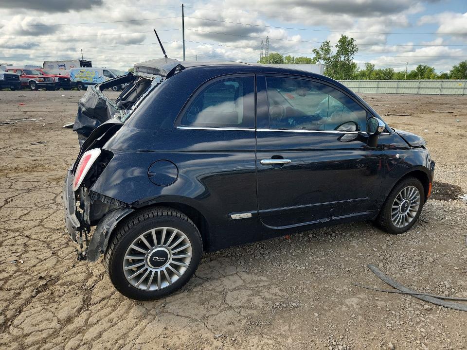 2012 Fiat 500 VIN 3C3CFFCR2CT360066 COPART salvage auction — REAR END, MI - CERTIFICATE OF TITLE, sold $300 on 2026-07-31 (photo 3)