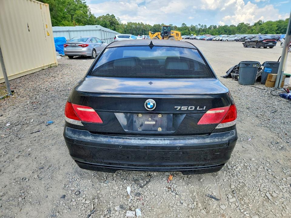 2008 BMW 7 series VIN WBAHN83558DT79945 COPART salvage auction — FRONT END, BP, sold $550 on 2026-08-04 (photo 6)