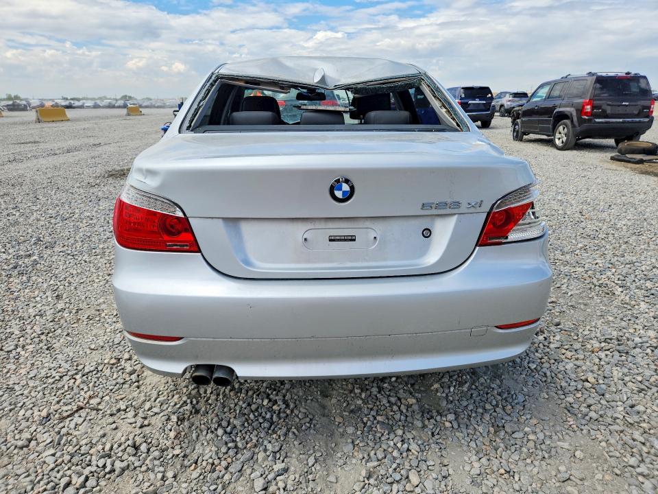 2008 BMW 5 series VIN WBANV13538CZ53703 COPART salvage auction — REAR END, PS, sold $375 on 2026-08-04 (photo 6)