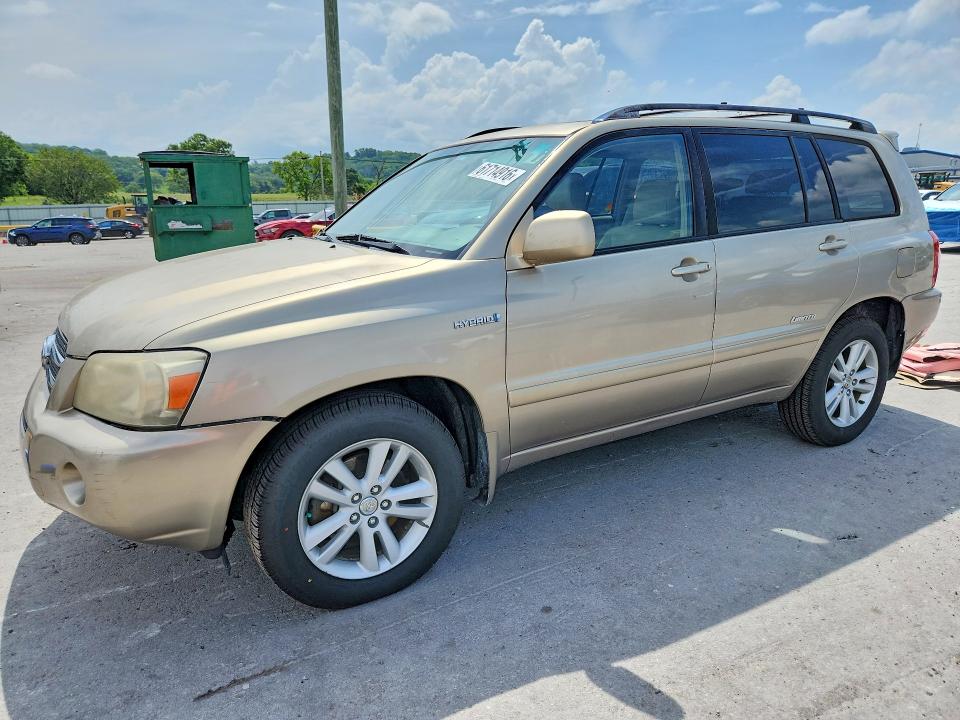 2007 Toyota Highlander VIN JTEDW21A170022677 COPART salvage auction — MECHANICAL, Ks - Certificate Of Title, sold $575 on 2026-07-27 (photo 1)