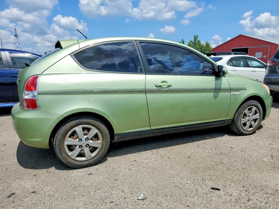 2007 Hyundai Accent VIN KMHCN35C57U017216 COPART salvage auction — SIDE, ON - PERMIT NO BRAND - UNFIT, sold $125 on 2026-07-28 (photo 3)