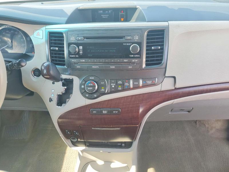 2012 Toyota Sienna VIN 5TDYK3DC9CS267447 COPART salvage auction — FRONT END, Tn - Certificate Of Title, sold $2,050 on 2026-07-31 (photo 9)