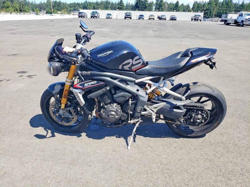 2022 Triumph motorcycle Speedtripl VIN SMTP01ST6NTAG4383 COPART salvage auction — FRONT END, WA - VEHICLE CERT OF OWNERSHIP-TITL, sold $2,400 on 2026-07-31 (photo 3)