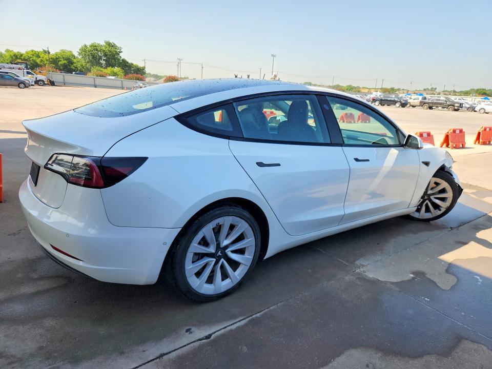 2022 Tesla Model 3 VIN 5YJ3E1EA8NF289465 COPART salvage auction — FRONT END, Tx - Certificate Of Title, sold $5,900 on 2026-08-03 (photo 3)