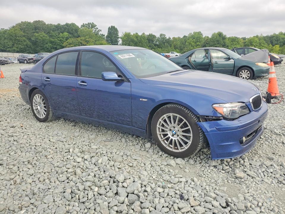 2007 BMW 7 series VIN WBAHL83557DT89380 COPART salvage auction — FRONT END, Nc - Dealer Only Clean Title, sold $5,300 on 2026-07-15 (photo 4)