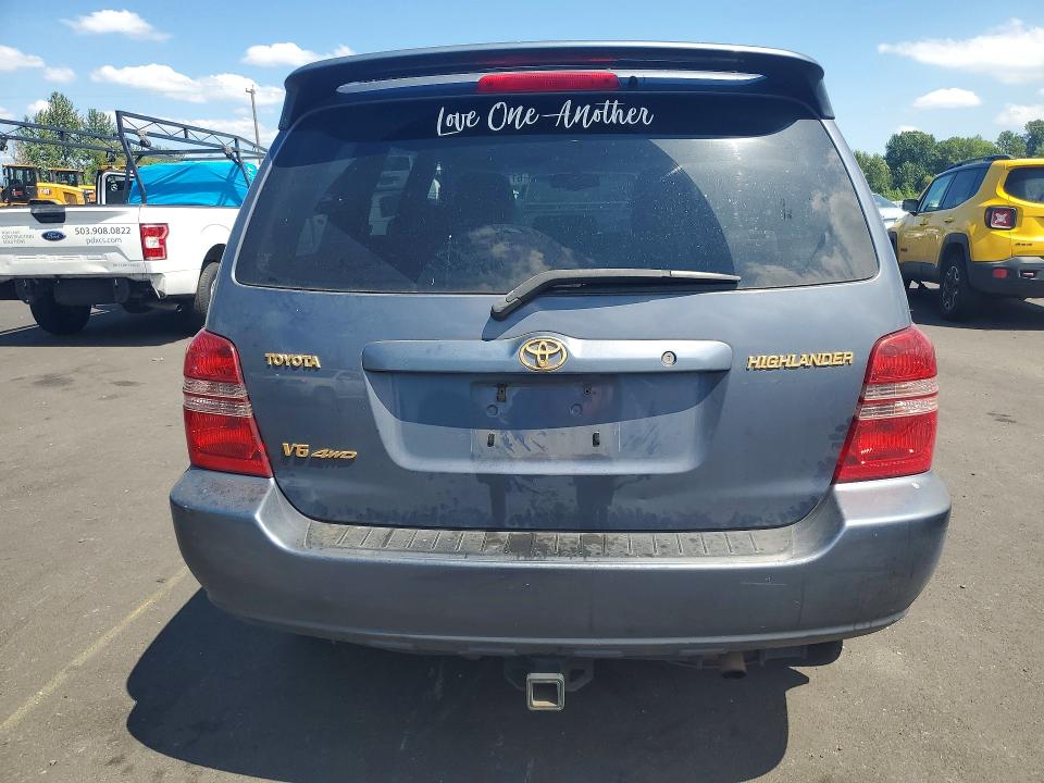2002 Toyota Highlander VIN JTEHF21A520068071 COPART salvage auction — MINOR DENT/SCRATCHES, WA - VEHICLE CERT OF OWNERSHIP-TITL, sold $525 on 2026-07-27 (photo 6)
