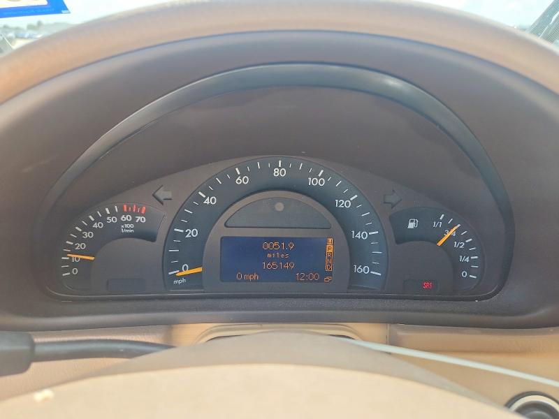 2002 Mercedes-benz C class VIN WDBRH64J72F156914 COPART salvage auction — FRONT END, Tx - Salvage Vehicle Title, sold $225 on 2026-08-06 (photo 9)