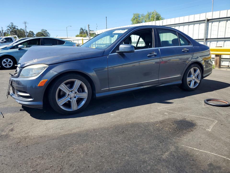 2011 Mercedes-benz C class VIN WDDGF5EB5BR169987 COPART salvage auction — FRONT END, CA - SALVAGE CERTIFICATE, sold $250 on 2026-07-27 (photo 1)