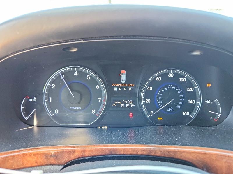 2013 Hyundai Equus VIN KMHGH4JH2DU064344 COPART salvage auction — FRONT END, Ca - Dis/Dlr/Exp Only Clean Title, sold $325 on 2026-07-31 (photo 9)