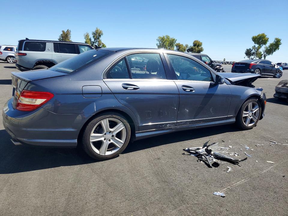 2011 Mercedes-benz C class VIN WDDGF5EB5BR169987 COPART salvage auction — FRONT END, CA - SALVAGE CERTIFICATE, sold $250 on 2026-07-27 (photo 3)