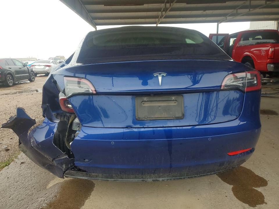 2022 Tesla Model 3 VIN 5YJ3E1EA1NF191197 COPART salvage auction — REAR END, Tx - Certificate Of Title, sold $4,100 on 2026-07-22 (photo 6)