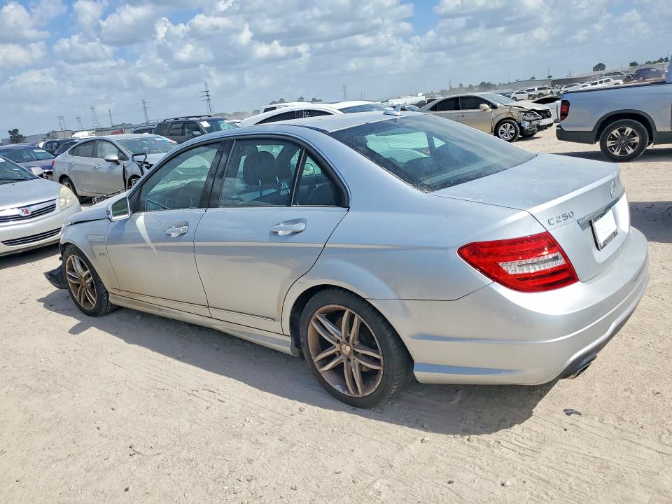 2012 Mercedes-benz C class VIN WDDGF4HB7CR214578 COPART salvage auction — FRONT END, TX - CERTIFICATE OF TITLE, sold $650 on 2026-07-31 (photo 2)