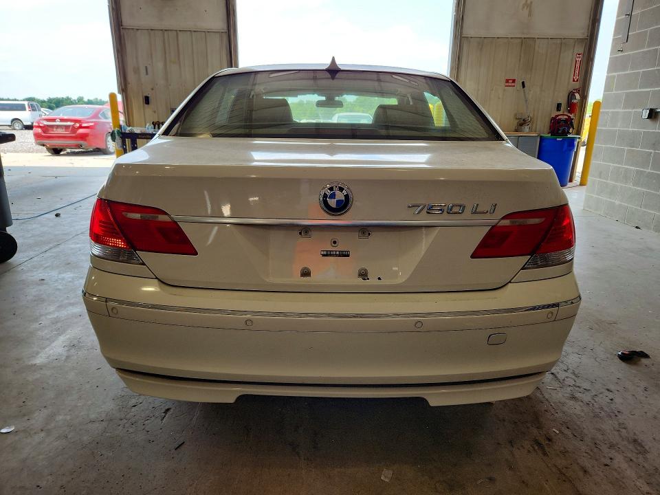 2008 BMW 7 series VIN WBAHN83578DT77629 COPART salvage auction — MECHANICAL, MO - SALVAGE CERTIFICATE OF TITLE, sold $70 on 2026-08-04 (photo 6)