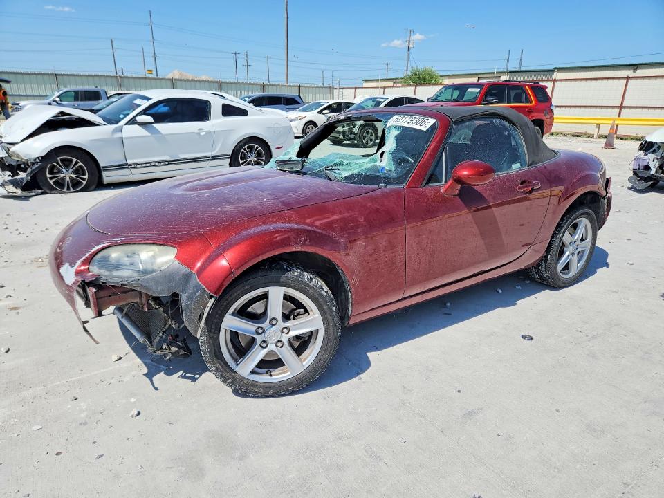 2006 Mazda Mx5 VIN JM1NC25F560100450 COPART salvage auction — FRONT END, TX - SALVAGE VEHICLE TITLE (P), sold $175 on 2026-07-31 (photo 1)