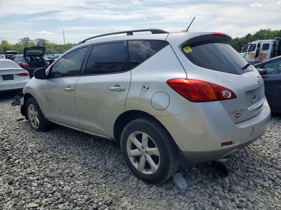 2009 Nissan Murano VIN JN8AZ18WX9W150060 COPART salvage auction — FRONT END, Ma - Certificate Of Title, sold $375 on 2026-07-23 (photo 2)