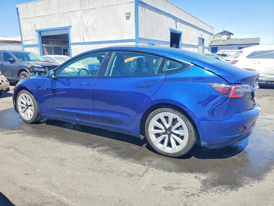 2022 Tesla Model 3 VIN 5YJ3E1EA2NF370798 COPART salvage auction — MECHANICAL, Nv - Certificate Of Title, sold $7,200 on 2026-07-22 (photo 2)