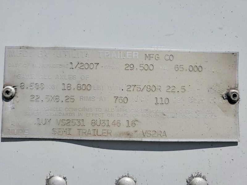 2008 Utility trailer manufacture Reefer VIN 1UYVS25318U314616 COPART salvage auction — FRONT END, CA - DIS/DLR/EXP ONLY CLEAN TITLE, sold $1,750 on 2026-07-28 (photo 8)