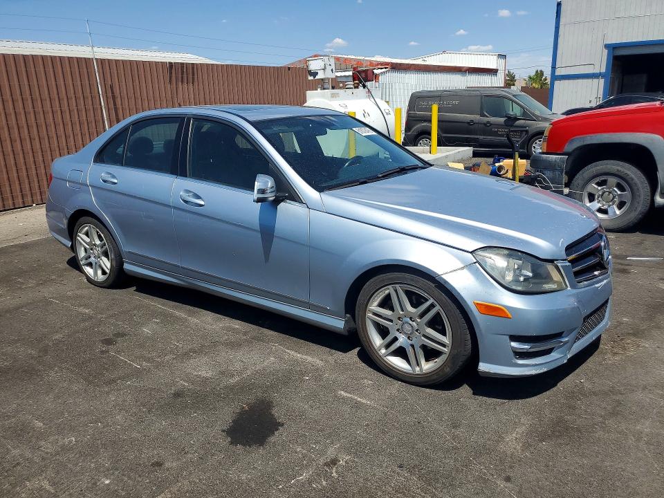 2014 Mercedes-benz C class VIN WDDGF4HB9EG214273 COPART salvage auction — FRONT END, Nv - Certificate Of Title, sold $350 on 2026-07-29 (photo 4)