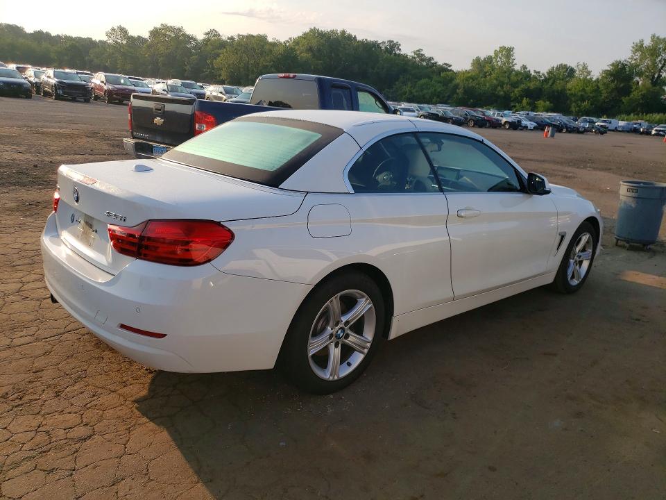 2014 BMW 4 series VIN WBA3T1C59EPS98383 COPART salvage auction — WATER/FLOOD, Ct - Cert Of Title-Flood Salvage, sold $2,150 on 2026-07-31 (photo 3)