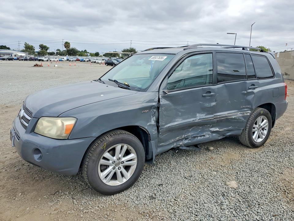 2006 Toyota Highlander VIN JTEEW21A160019409 COPART salvage auction — SIDE, CA - SALVAGE CERTIFICATE, sold $1,000 on 2026-07-17 (photo 1)