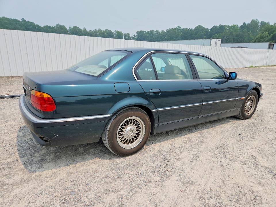 2000 BMW 7 series VIN WBAGH8349YDP07877 COPART salvage auction — MINOR DENT/SCRATCHES, Va - Certificate Of Title, sold $2,000 on 2026-07-27 (photo 3)