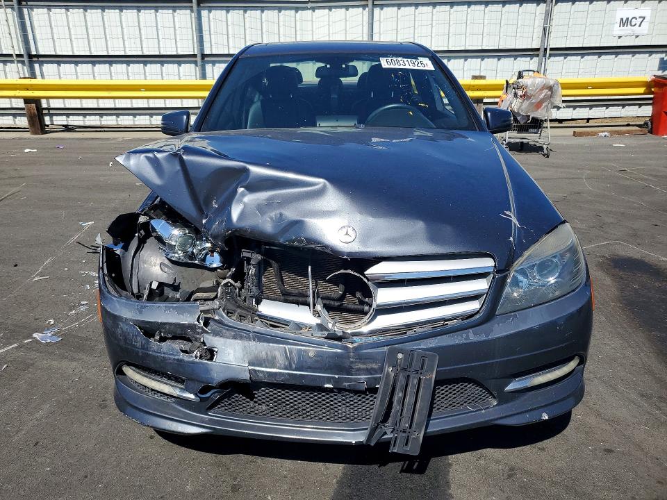 2011 Mercedes-benz C class VIN WDDGF5EB5BR169987 COPART salvage auction — FRONT END, CA - SALVAGE CERTIFICATE, sold $250 on 2026-07-27 (photo 5)