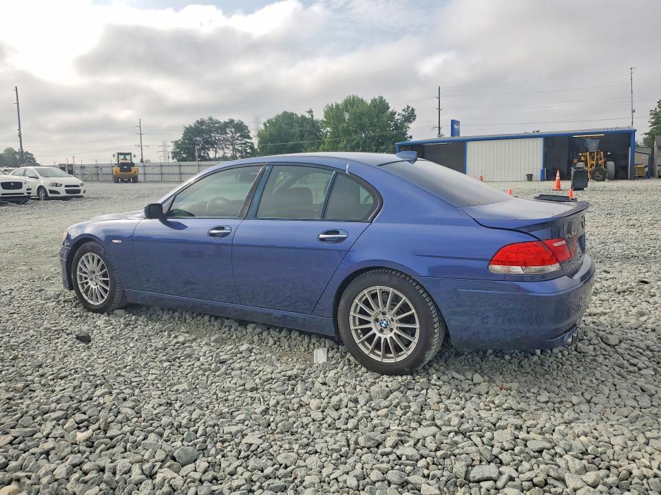 2007 BMW 7 series VIN WBAHL83557DT89380 COPART salvage auction — FRONT END, Nc - Dealer Only Clean Title, sold $5,300 on 2026-07-15 (photo 2)