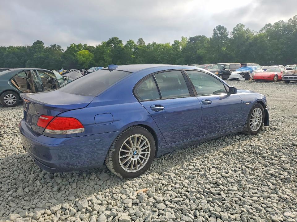 2007 BMW 7 series VIN WBAHL83557DT89380 COPART salvage auction — FRONT END, Nc - Dealer Only Clean Title, sold $5,300 on 2026-07-15 (photo 3)