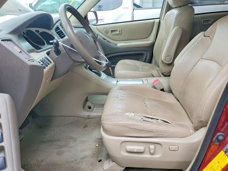 2007 Toyota Highlander VIN JTEEP21A270224526 COPART salvage auction — FRONT END, Ca - Salvage Certificate, sold $950 on 2026-07-20 (photo 7)
