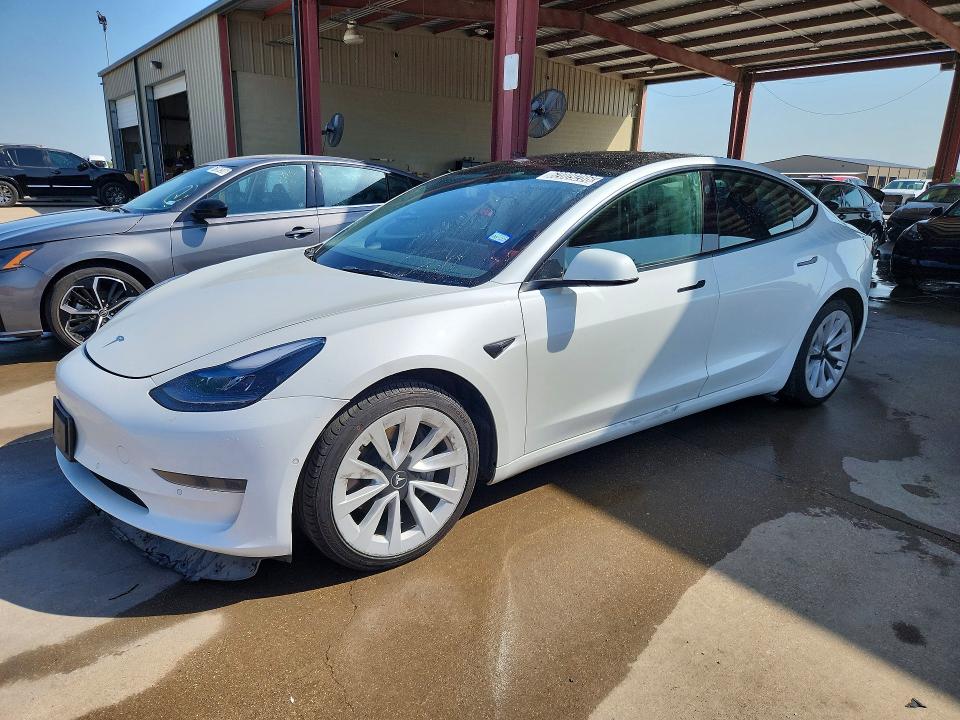 2022 Tesla Model 3 VIN 5YJ3E1EA8NF289465 COPART salvage auction — FRONT END, Tx - Certificate Of Title, sold $5,900 on 2026-08-03 (photo 1)