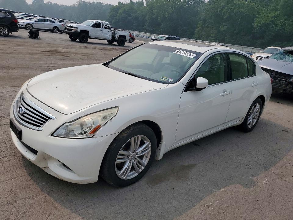 2011 Infiniti G37 VIN JN1CV6ARXBM351320 COPART salvage auction — MECHANICAL, Pa - Cert Of Title, sold $525 on 2026-07-23 (photo 1)