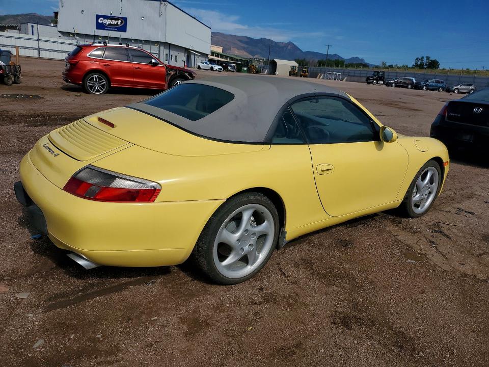 2000 Porsche 911 VIN WP0CA2999YS650467 COPART salvage auction — MINOR DENT/SCRATCHES, Co - Dis/Dlr/Exp Only Clean Title, sold $300 on 2026-08-03 (photo 3)