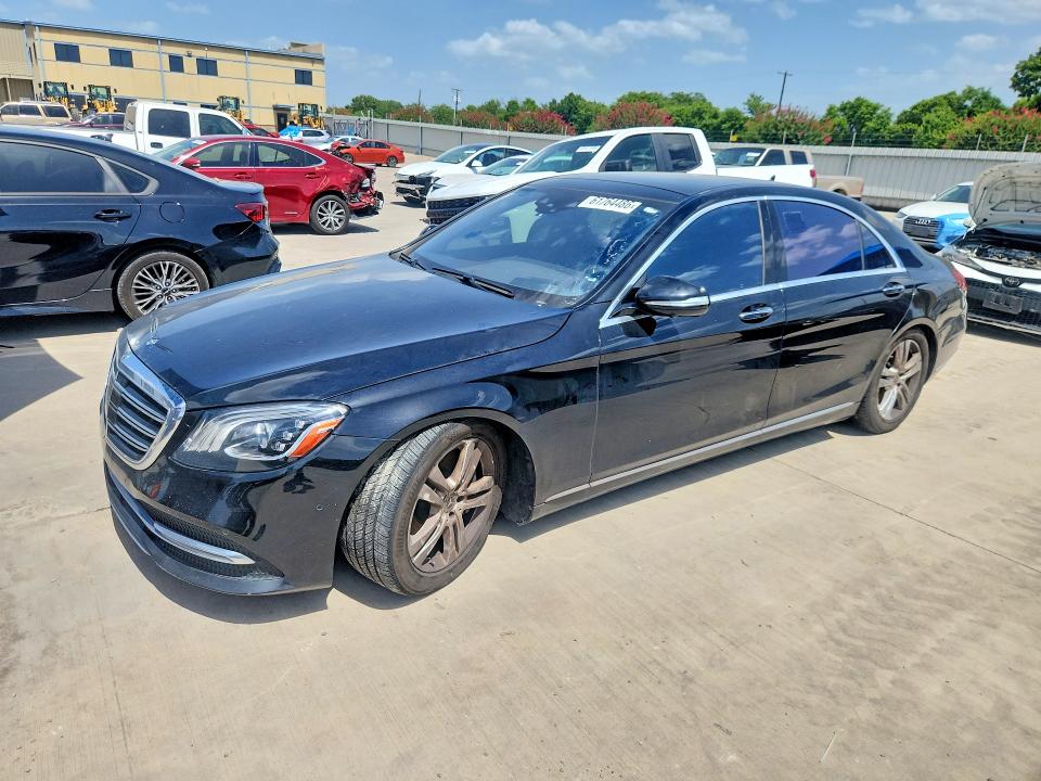 2019 Mercedes-benz S class VIN WDDUG8GB7KA491043 COPART salvage auction — MINOR DENT/SCRATCHES, Tx - Certificate Of Title, sold $19,600 on 2026-08-04 (photo 1)