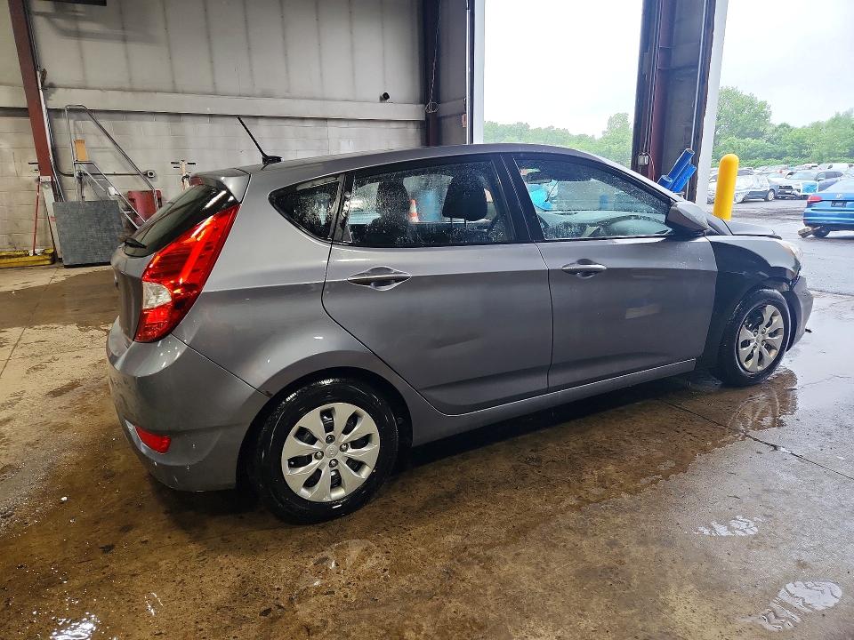 2017 Hyundai Accent VIN KMHCT5AE8HU326107 COPART salvage auction — FRONT END, ST, sold $700 on 2026-07-14 (photo 3)