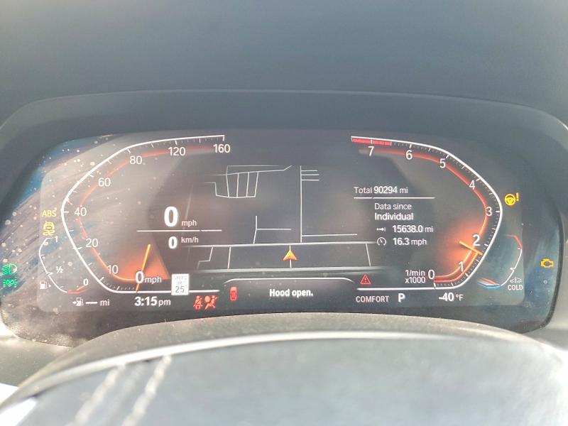 2020 BMW X5 VIN 5UXCR4C0XL9B38278 COPART salvage auction — ALL OVER, CA - SALVAGE CERTIFICATE, sold $16,600 on 2026-07-31 (photo 9)