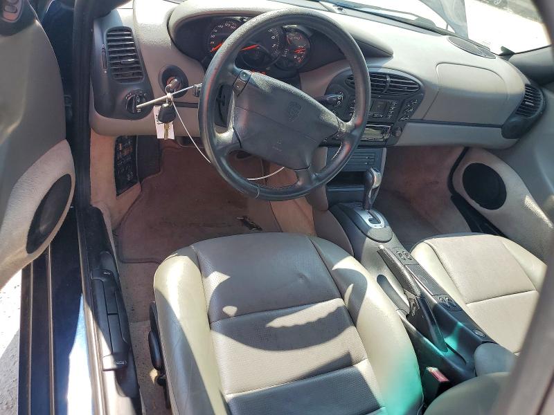 2000 Porsche Boxster VIN WP0CA2987YU627958 COPART salvage auction — WATER/FLOOD, AL - CERT OF TITLE-SALVAGE TITLE, sold $1,100 on 2026-08-13 (photo 8)
