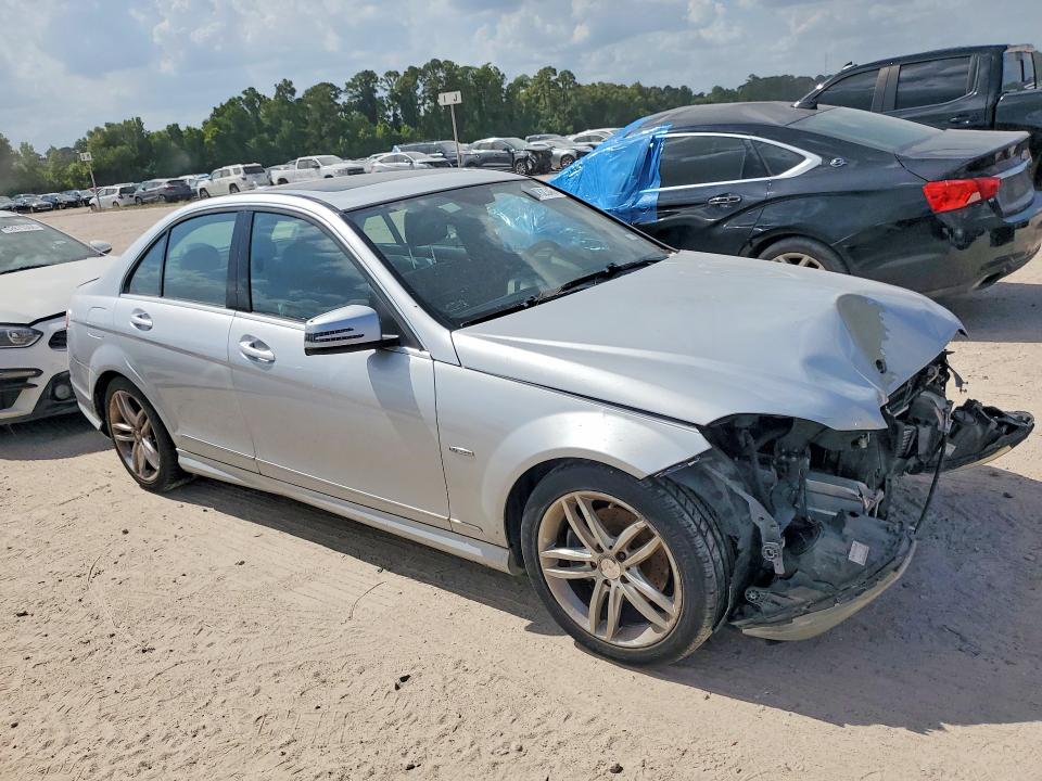 2012 Mercedes-benz C class VIN WDDGF4HB7CR214578 COPART salvage auction — FRONT END, TX - CERTIFICATE OF TITLE, sold $650 on 2026-07-31 (photo 4)