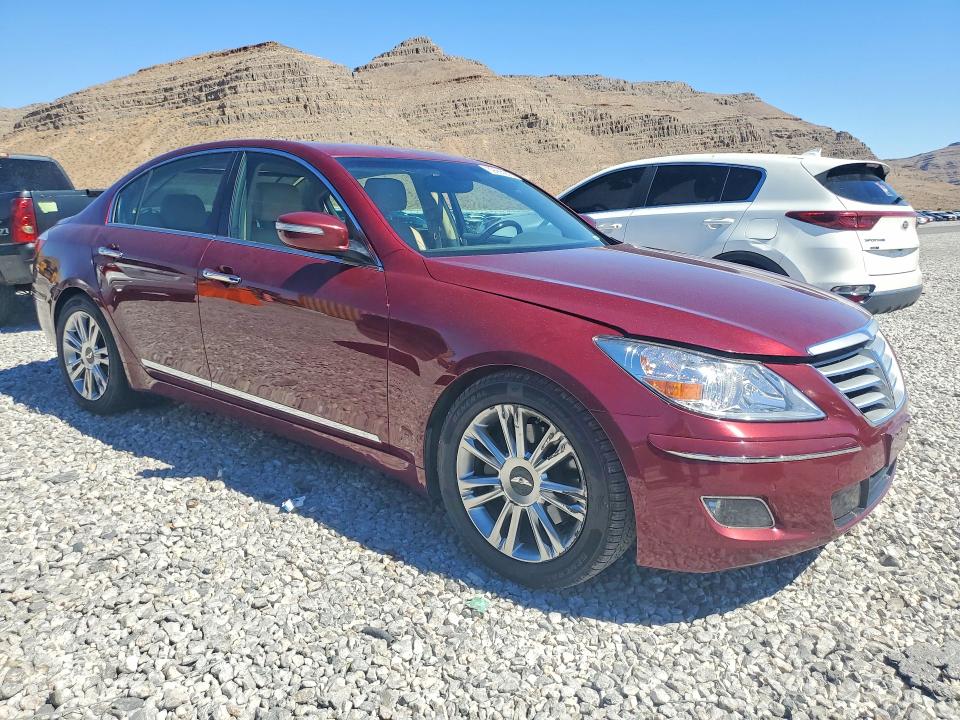 2011 Hyundai Genesis VIN KMHGC4DF7BU122096 COPART salvage auction — SIDE, Nv - Salvage Title, sold $725 on 2026-07-27 (photo 4)