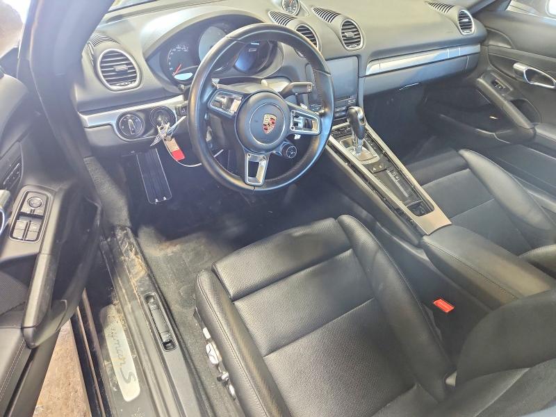 2018 Porsche Cayman VIN WP0AB2A87JK278477 COPART salvage auction — FRONT END, NY - MV-907A SALVAGE CERTIFICATE, sold $17,900 on 2026-07-20 (photo 8)