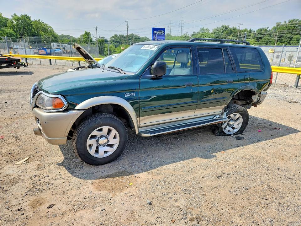 2001 Mitsubishi Montero VIN JA4MT31HX1P031550 COPART salvage auction — UNDERCARRIAGE, Md - Cert Of Salvage > 75% Damage, sold $300 on 2026-07-28 (photo 1)