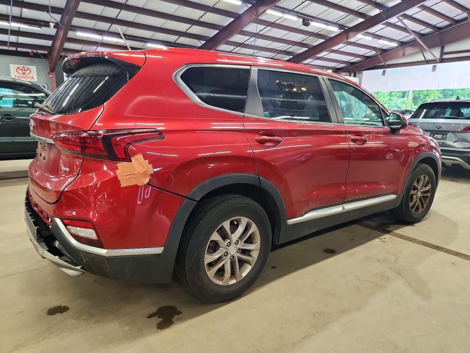 2019 Hyundai Santa fe VIN 5NMS2CAD4KH117508 COPART salvage auction — REAR END, Ct - Certificate Of Title, sold $2,550 on 2026-07-09 (photo 3)