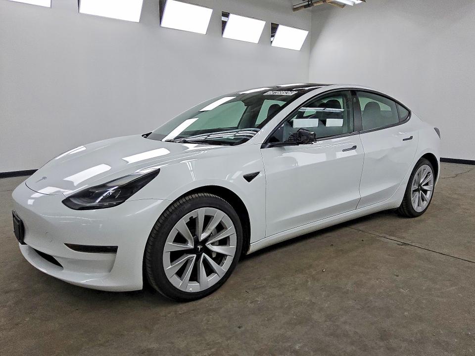 2023 Tesla Model 3 VIN 5YJ3E1EAXPF452121 COPART salvage auction — SIDE, CT, sold $10,900 on 2026-07-20 (photo 1)