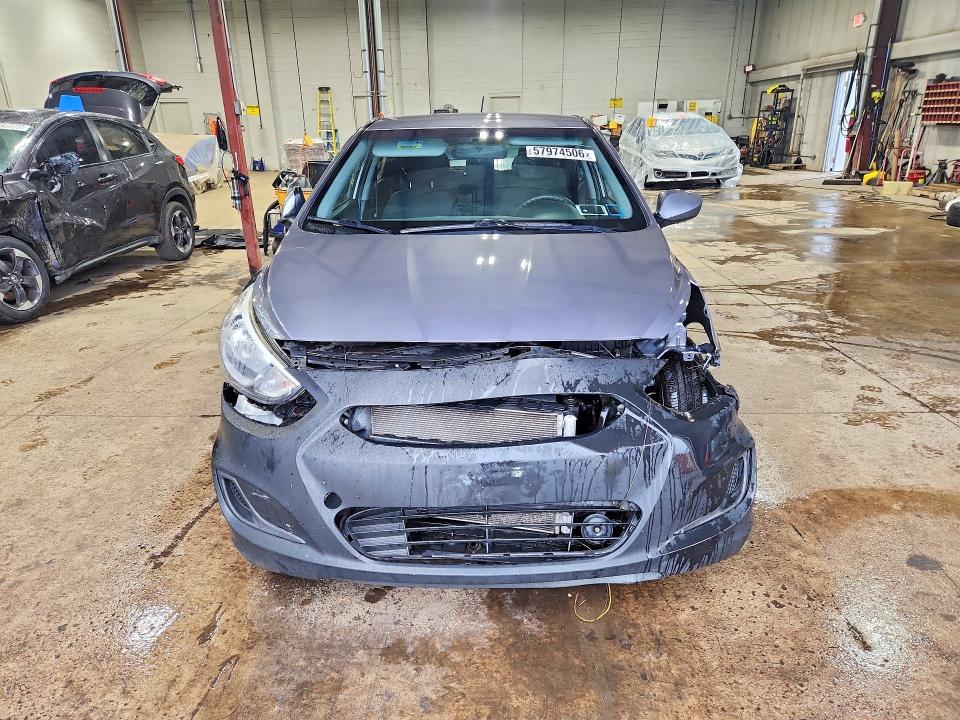 2017 Hyundai Accent VIN KMHCT5AE8HU326107 COPART salvage auction — FRONT END, ST, sold $700 on 2026-07-14 (photo 5)