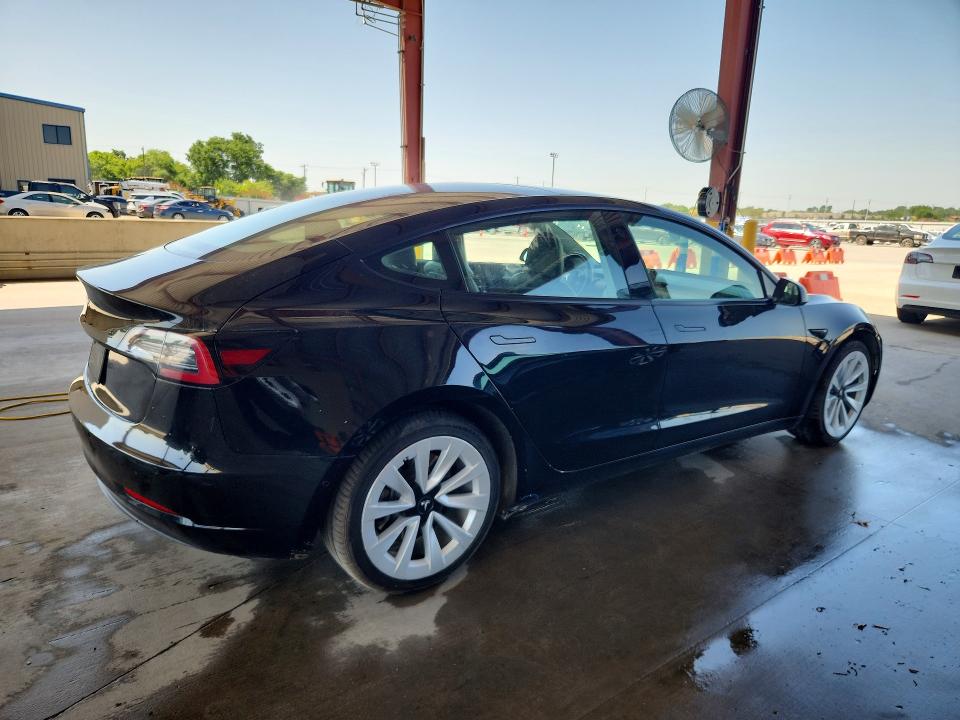2022 Tesla Model 3 VIN 5YJ3E1EA4NF372049 COPART salvage auction — SIDE, Tn - Certificate Of Title, sold $9,600 on 2026-08-03 (photo 3)