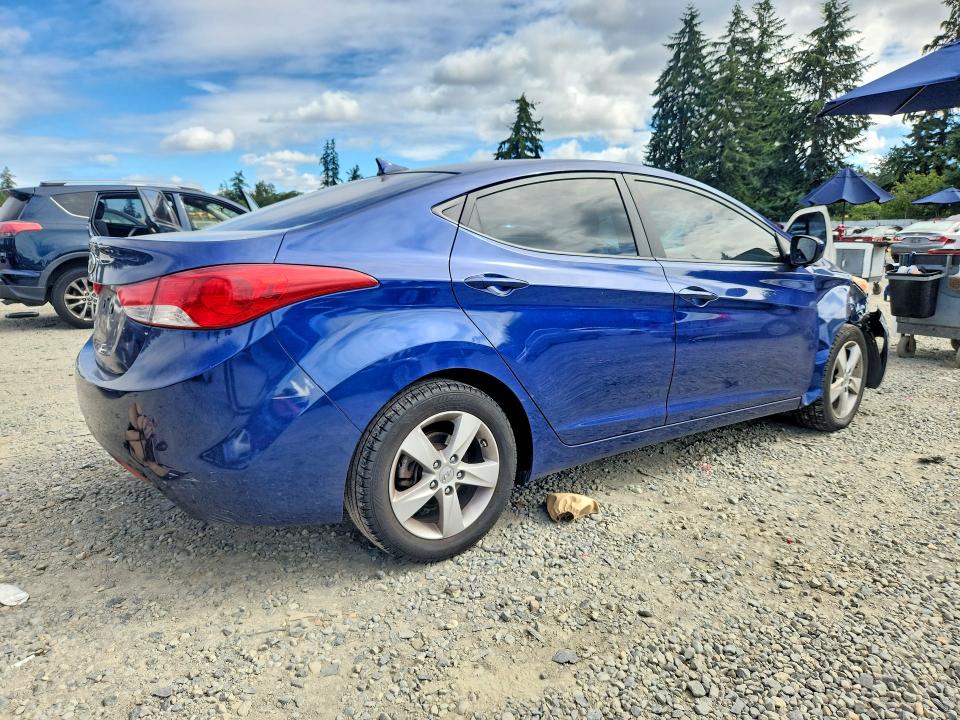 2013 Hyundai Elantra VIN KMHDH4AE3DU537340 COPART salvage auction — FRONT END, WA - BILL OF SALE, sold $925 on 2026-07-31 (photo 3)