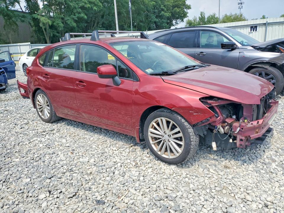 2013 Subaru Impreza VIN JF1GPAE6XD2808238 COPART salvage auction — FRONT END, Ma - Cert Of Title-Reconstrctd Coll, sold $200 on 2026-07-31 (photo 4)
