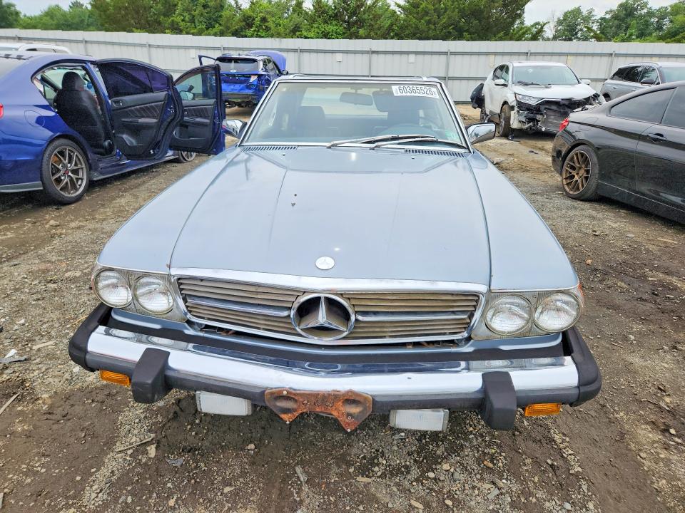 1984 Mercedes-benz Sl-class VIN WDBBA45A6EA005430 COPART salvage auction — MECHANICAL, PA - CERT OF TITLE, sold $6,400 on 2026-07-29 (photo 5)