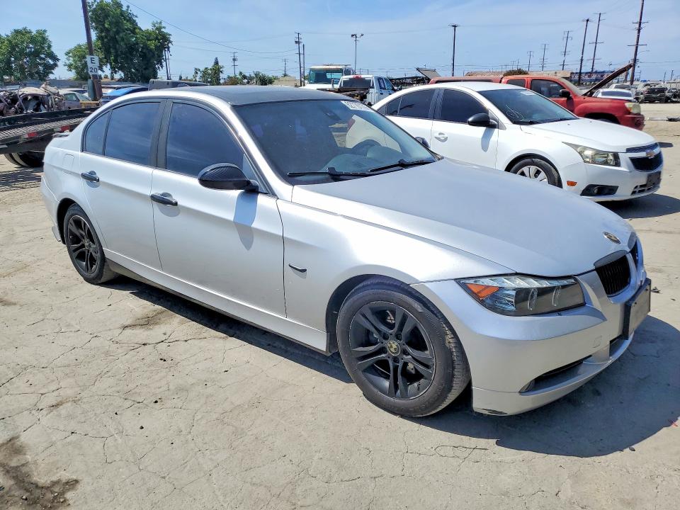 2008 BMW 3 series VIN WBAVC57588NK77096 COPART salvage auction — REAR END, Ca - Salvage Certificate, sold $525 on 2026-08-03 (photo 4)